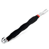A black and silver automotive electrical terminal connector removal tool.
