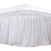 Wrap-Around Ruffle Bed Skirt with Elastic Belt - 15 Inch Drop