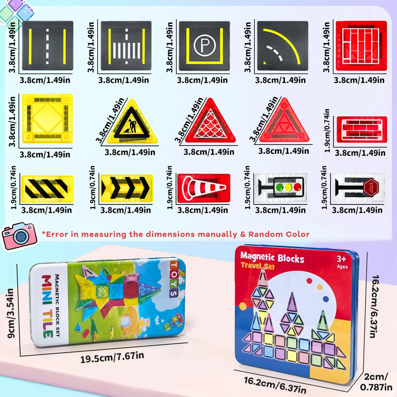 Magnetic Road Construction Set