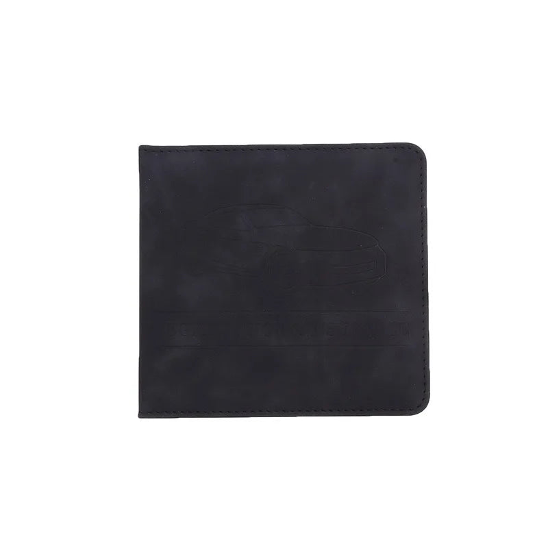 Premium PU Leather Car Document Organizer with Card Slots