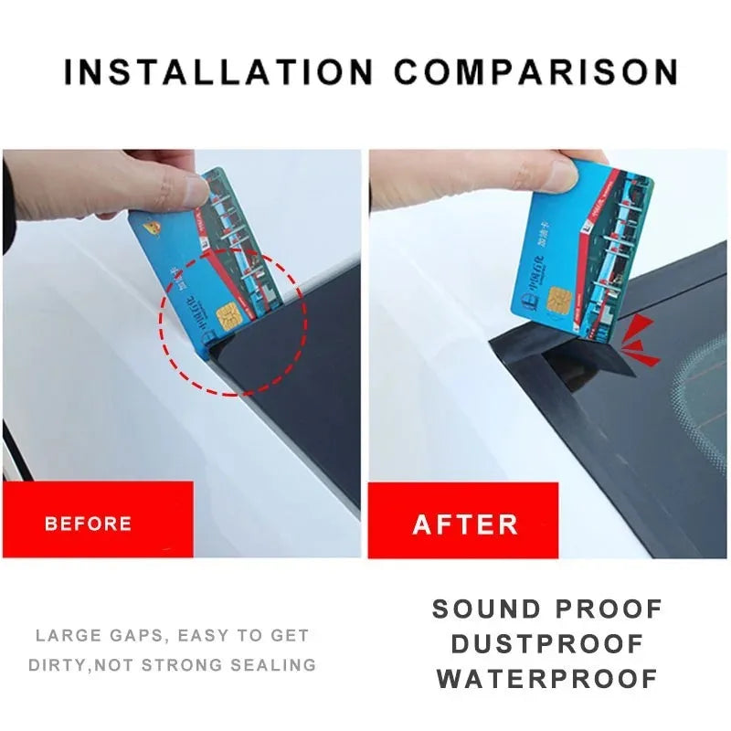 Flexible Rubber Weather Seal Strip for Car Windshield & Sunroof