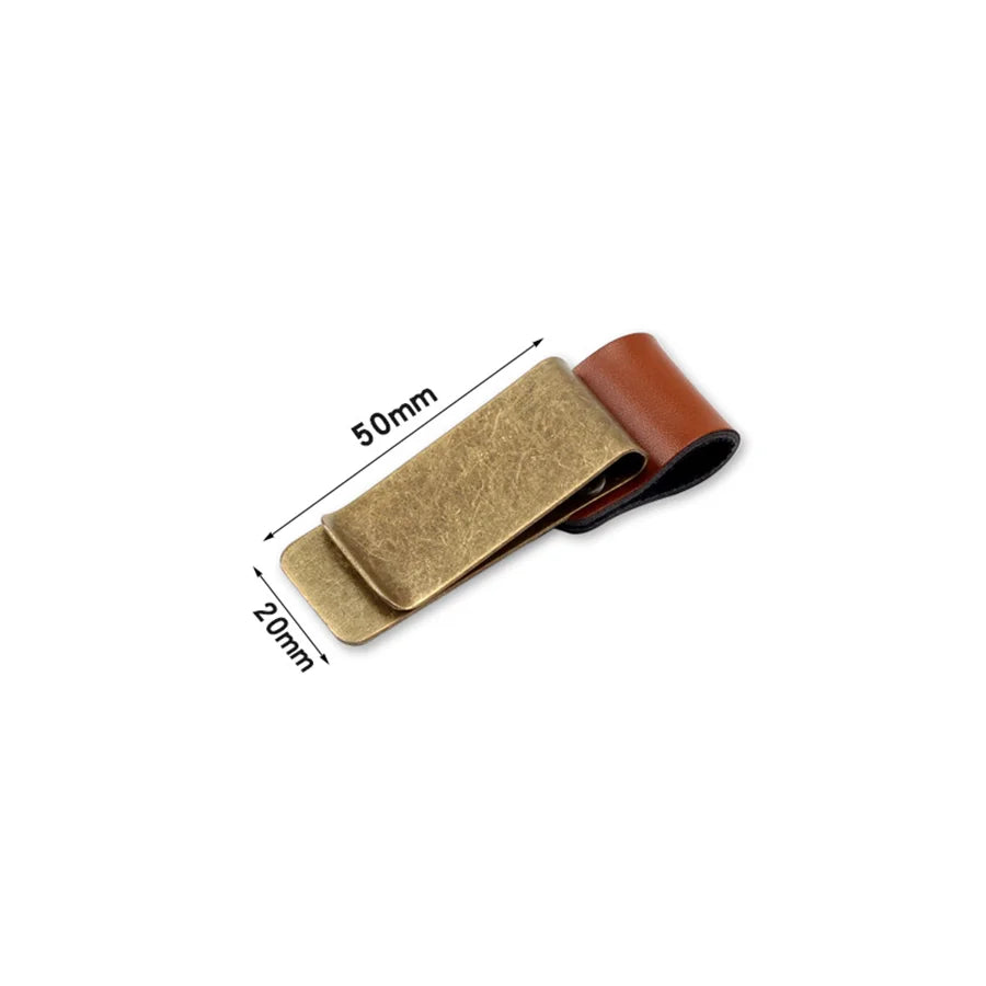 Handcrafted Leather Journal Pen Holder Clip