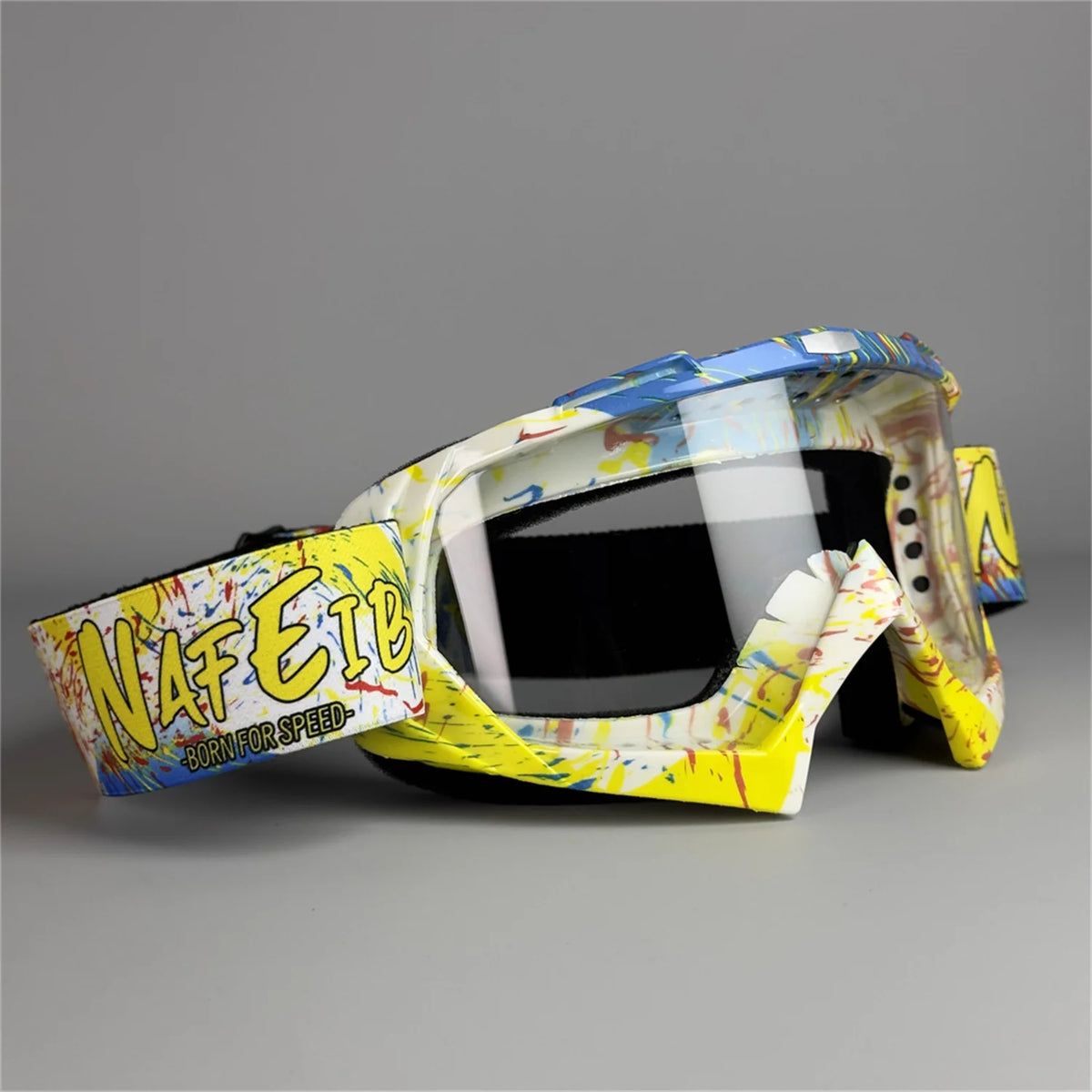 Motocross Goggles with Clear Anti-Fog Lens