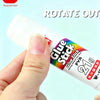 A hand is holding a white glue stick product labeled Glue Stick PVA 21g for crafts and office use.