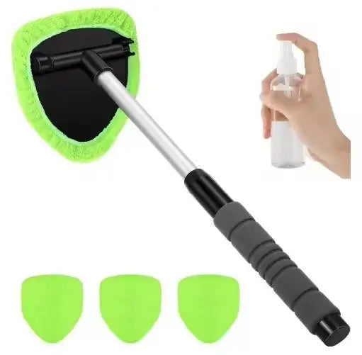 Extendable Telescopic Window Cleaner with Spray Bottle