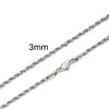 Stainless Steel Rope Chain Necklace