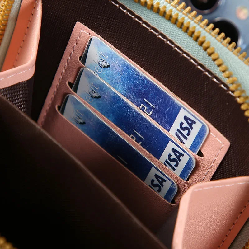 Women's Crossbody Wallet Bag with Touchscreen Phone Pocket