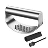 Stainless Steel Garlic Press with Ergonomic Handle