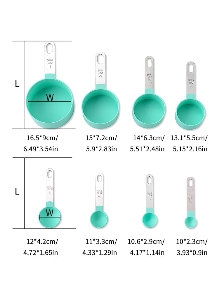Stainless Steel Measuring Spoon and Cup Set