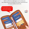 RFID Blocking Travel Passport Holder and Document Organizer