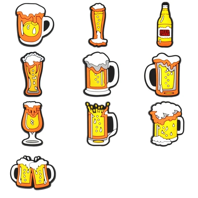 Beer Mug Shoe Charms for Crocs