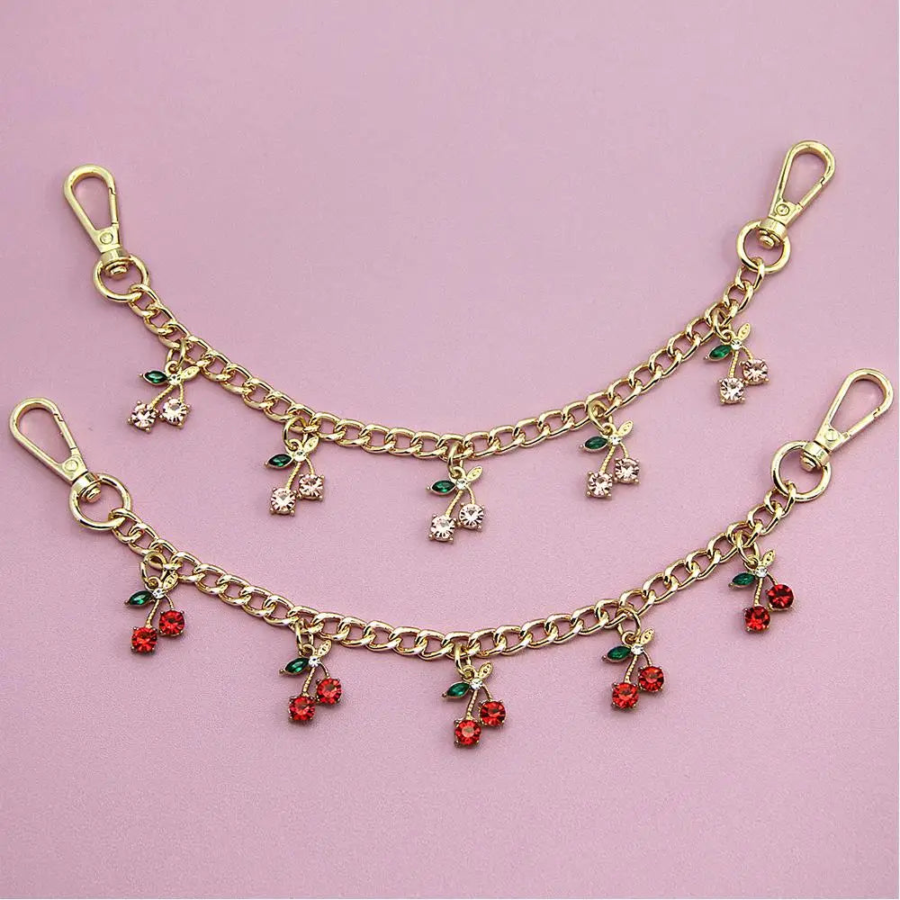 Cherry Charm Bag Chain with Pendant