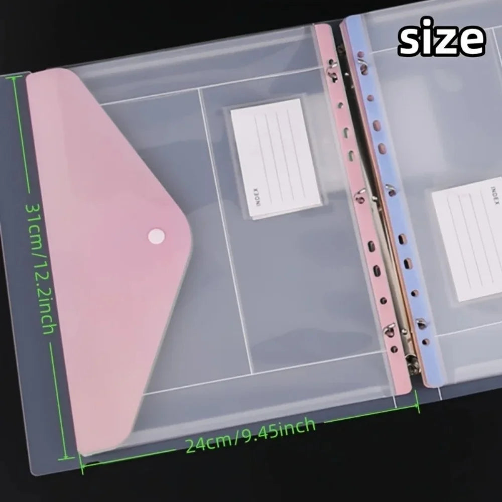 Expandable Binder Pockets with Snap Closure (6-Pack)