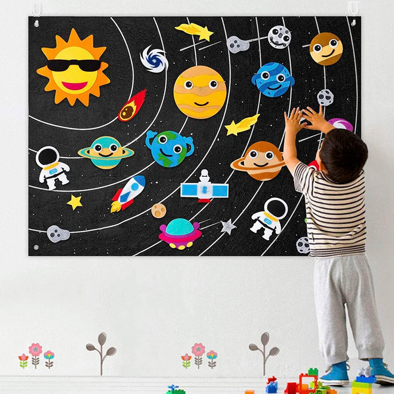 Farmtiere Filz-Story Board Wanddeko
