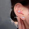 Strong Magnetic Non-Piercing Earrings with Cubic Zirconia