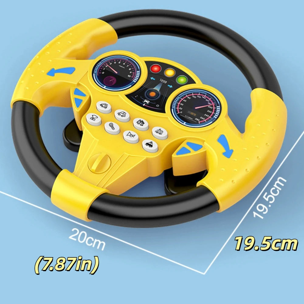 Interactive Toy Steering Wheel with Sound for Kids
