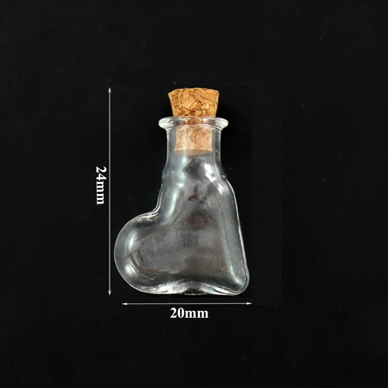 Mini Cork Stopper Glass Bottles for DIY Crafts & Decor