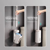 Disposable Toilet Brush Set with Wall-Mounted Holder