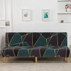 Stretchable Sofa Cover with Geometric Pattern for Futon Seats
