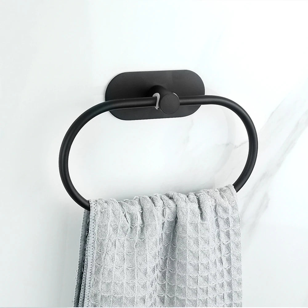 Self-Adhesive Stainless Steel Towel Rack