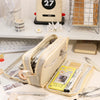 Transparent Double-Sided Pencil Case with Capybara Design