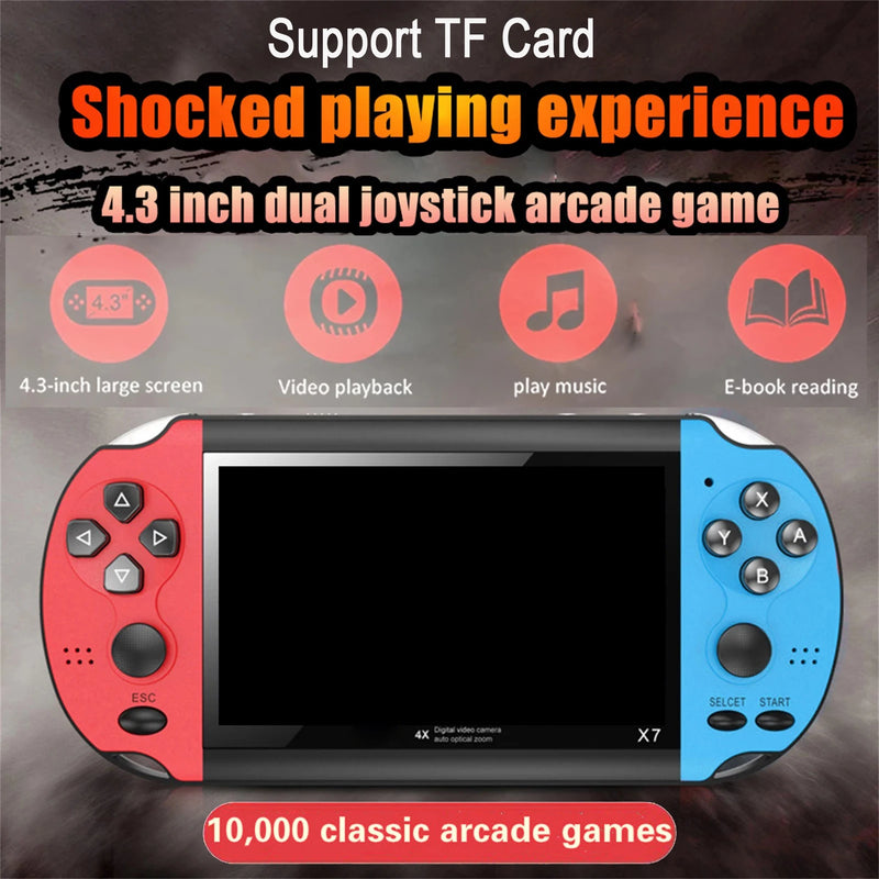 Retro Handheld Game Console with 10,000 Classic Games
