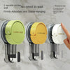 Strong Vacuum Suction Hooks with Adhesive Mount, No-Drilling Design for Home and Bathroom
