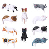 Set de 5 Figuras de Gatos de Dibujos Animados para Decorar el Escritorio o el Coche