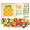 Wooden Shape & Color Mosaic Puzzle Set for Kids