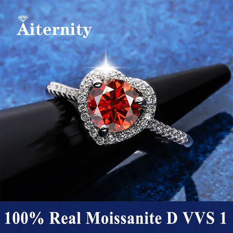 Adjustable Moissanite Ring with Tension Setting