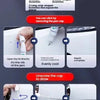 Instructions showing the steps to use an automotive touch-up paint pen for scratch repair