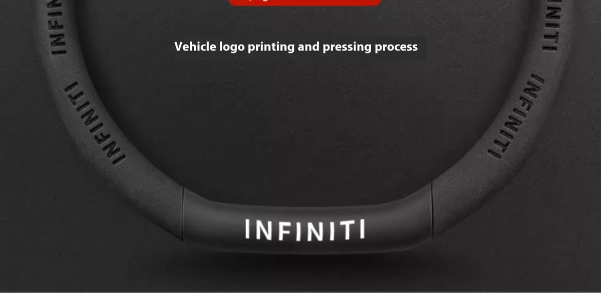 Carbon Fiber Leather Steering Wheel Cover for Infiniti Models