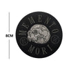 Embroidered Skull Patch with Hook and Loop Backing