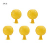 Five yellow sticky fruit fly trap balls for indoor and outdoor pest control
