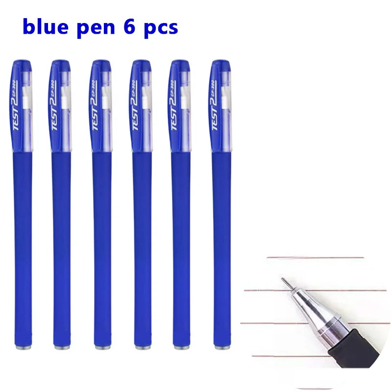 Smooth 0.5mm Gel Pen Set with Refills (Black, Blue, Red)