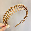 Elegant Solid Color Wave Hairbands