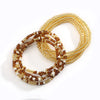 Colorful Elastic Belly Bead Chain Set for Women