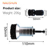 A black precision wheel hub rust removal kit with a 110mm body and 50mm length.