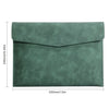 Classeur organisateur de documents A4 en cuir PU vert foncé haut de gamme.