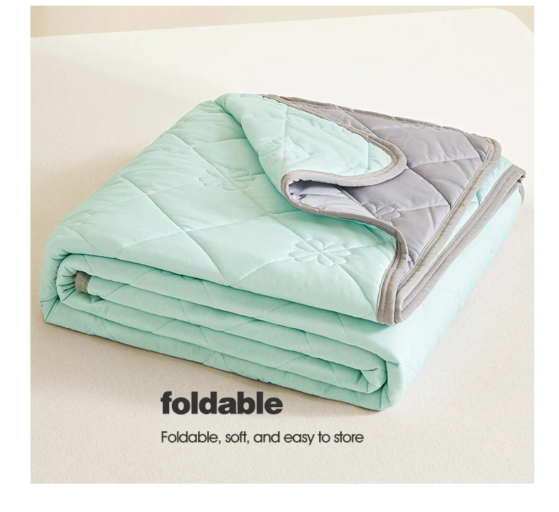 Summer Cooling Blanket with Breathable Polyester Fabric