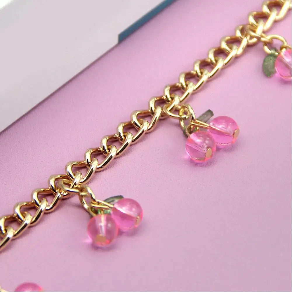 Cherry Charm Bag Chain with Pendant