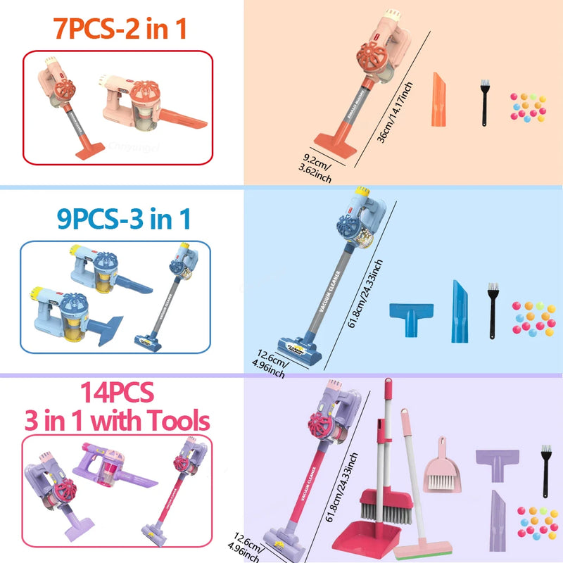 Kids Pretend Play Vacuum Cleaner Set
