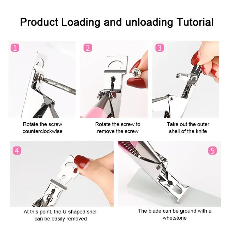 Precision Stainless Steel False Nail Clipper