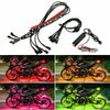 RGB Motorcycle Under-Glow LED Light Kit with Remote