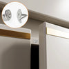 Close-up view of a hidden magnetic door catch mechanism used for cabinets and wardrobes.