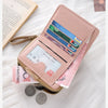Cute Cat Face PU Leather Coin Purse with Wrist Strap