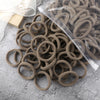 50-Pack Solid Color Elastic Hair Ties for Women & Girls