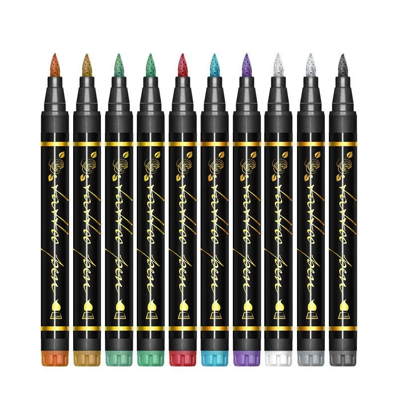 10-Piece Non-Toxic Face Paint Marker Set for Kids & Adults