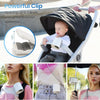 360° Rotating USB Rechargeable Clip-On Fan with 100-Speed Control