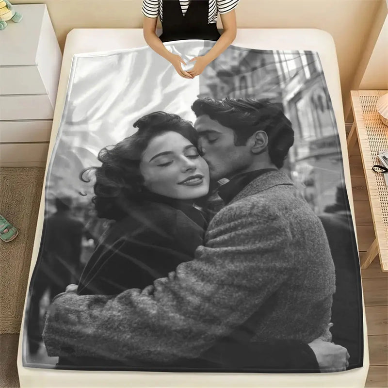 Personalized Photo Flannel Blanket